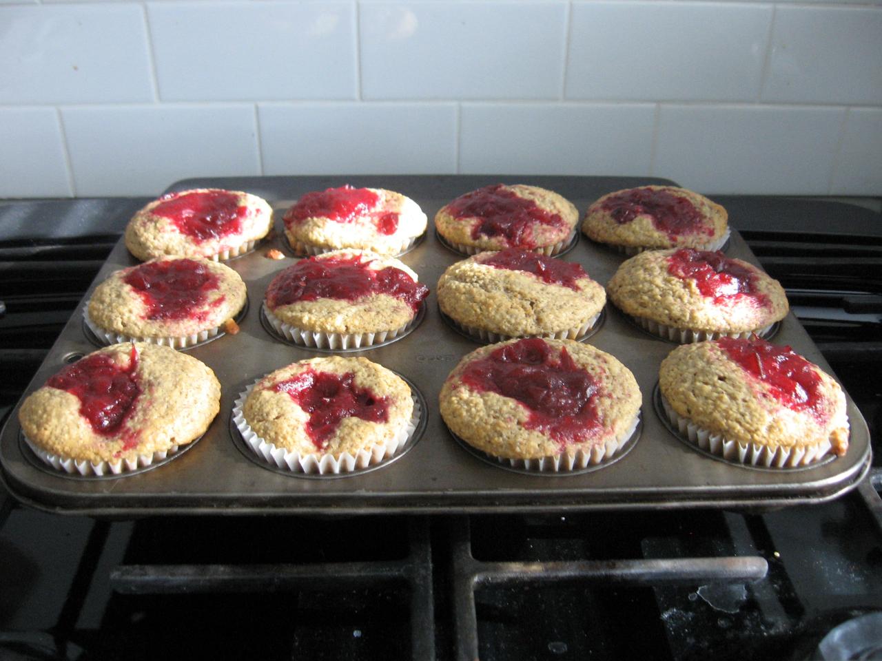 Cranberry Sauce Muffins