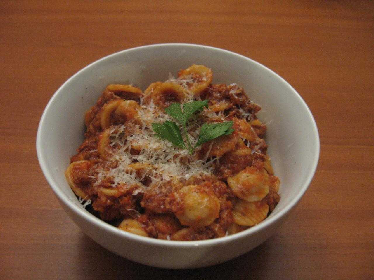 Honest Butcher 1st Anniversary Pasta Sauce with Orecchiette