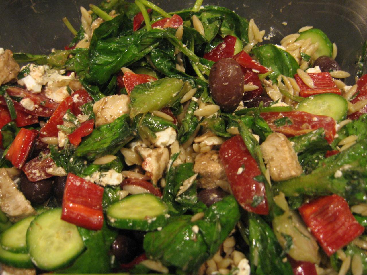 Orzo Pasta Salad with Chicken
