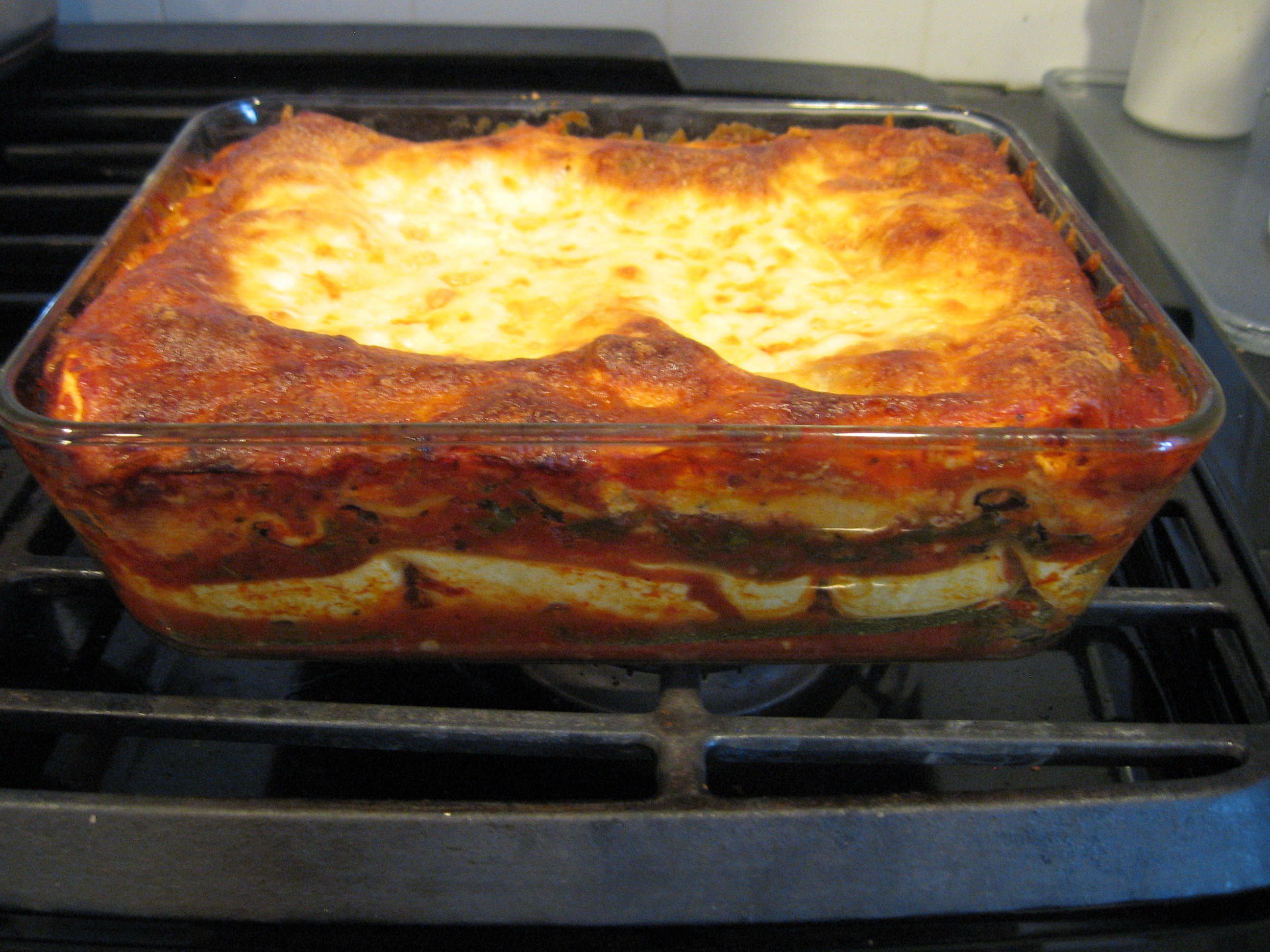Vegetarian Lasagne with Zucchini and Kale (aka La, La, La, Lasagne)