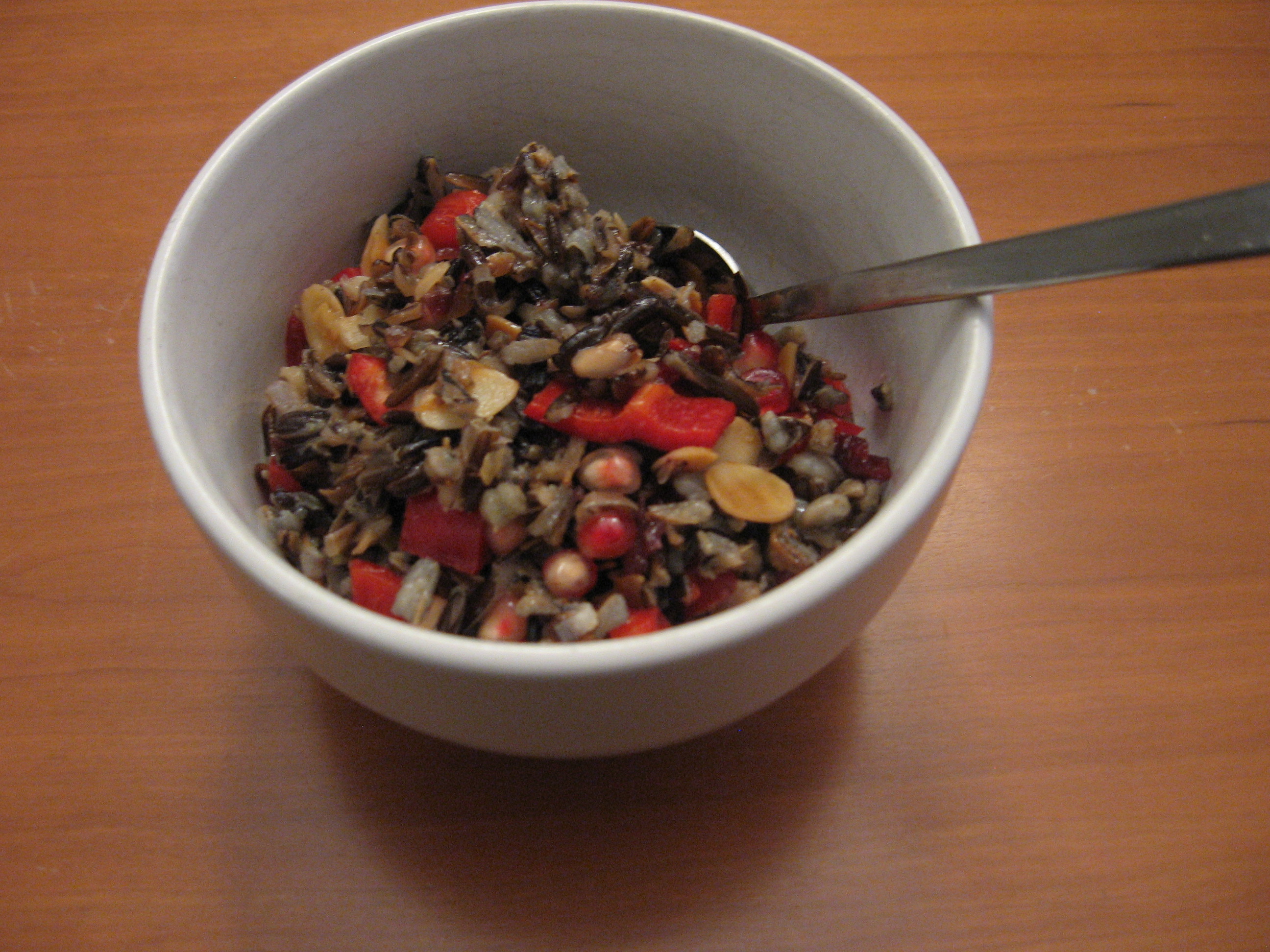 Wild Rice Salad with Cranberries and Almonds