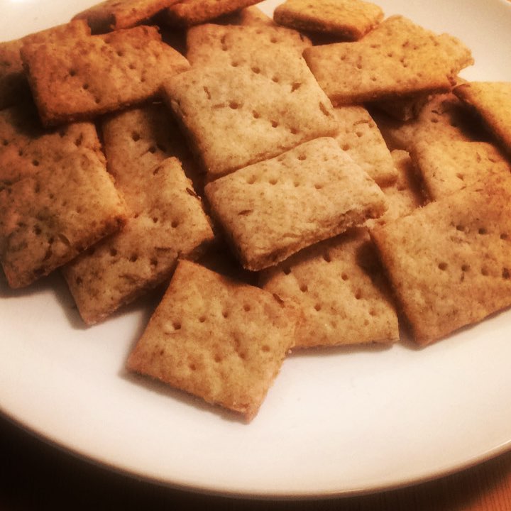Rye Crackers – Tweaked Version of Bob’s Red Mill Rye Crackers