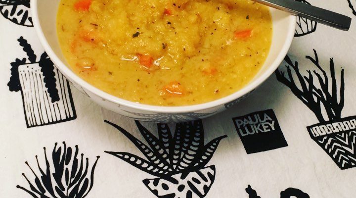 Pumpkin, Carrot and Red Lentil Soup