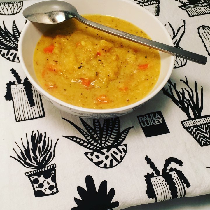 Pumpkin, Carrot and Red Lentil Soup