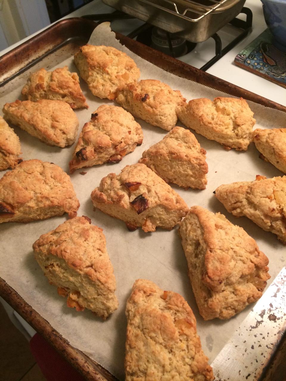 Triple Ginger Scones with Apricots – #Yasss