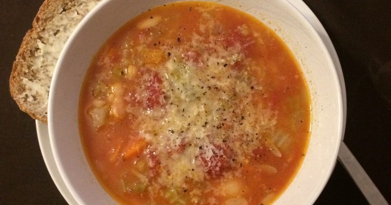 Chicken Bone Broth Vegetable Soup