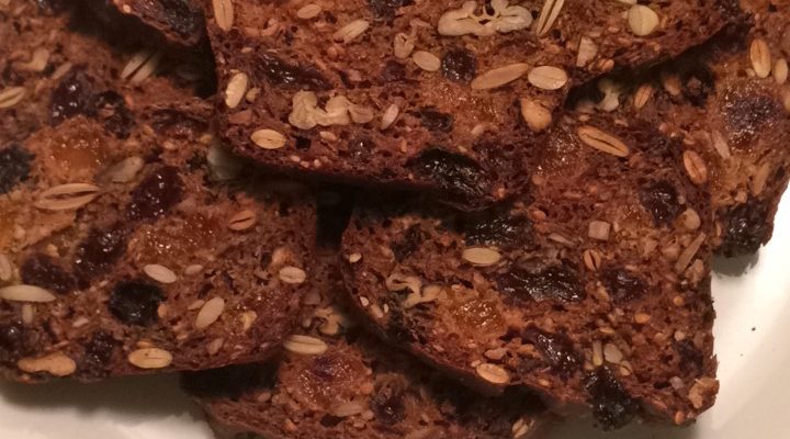 Rosemary Pecan Raisin Crackers