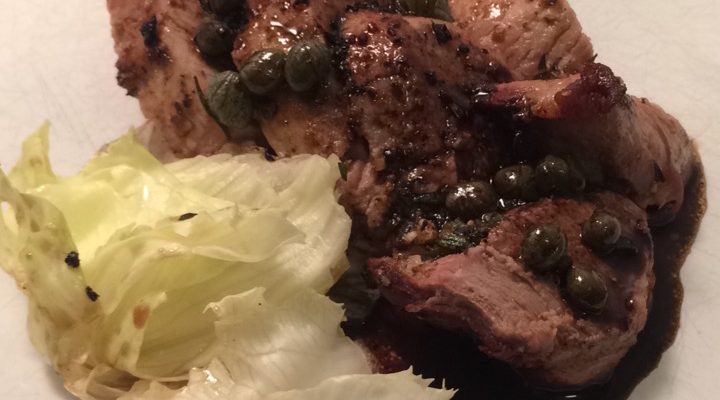 Fire Alarm Balsamic Roast Pork Tenderloin