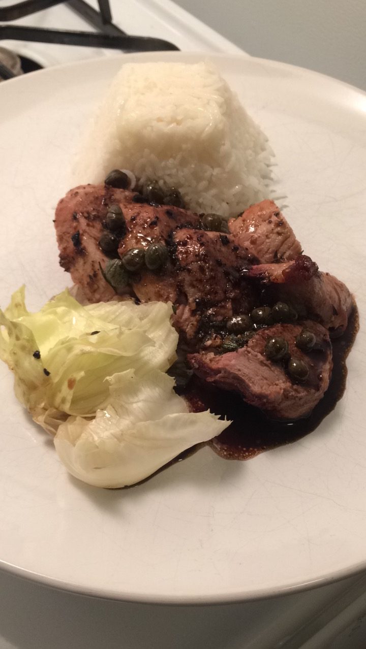 Fire Alarm Balsamic Roast Pork Tenderloin