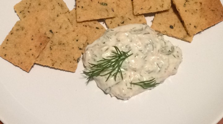 Coconut Flour Crackers with Fine Herbes and Garlic Salt