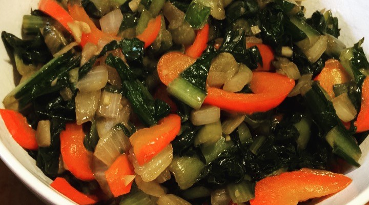 Dandelion Greens with Red Pepper