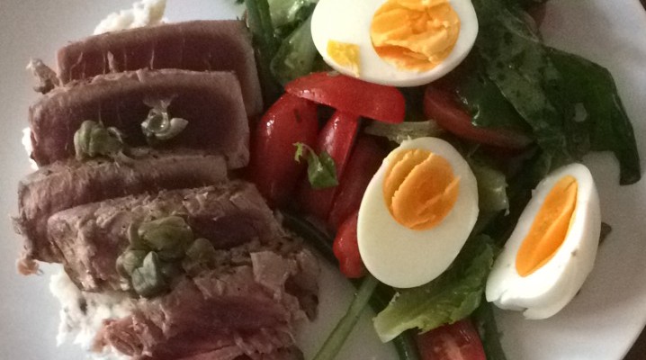 Deconstructed Salade Niçoise with Seared Ahi Tuna – Mother’s Day Dinner