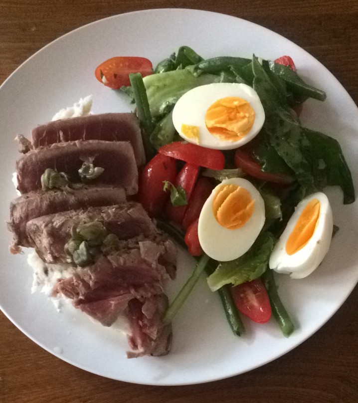 Deconstructed Salade Niçoise with Seared Ahi Tuna – Mother’s Day Dinner