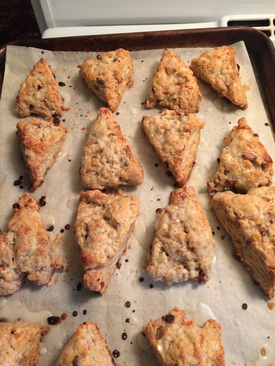 Candied Orange Peel and Citrus Scones