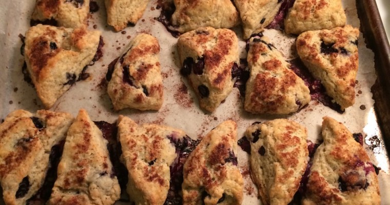 Blueberry Cardamom Scones