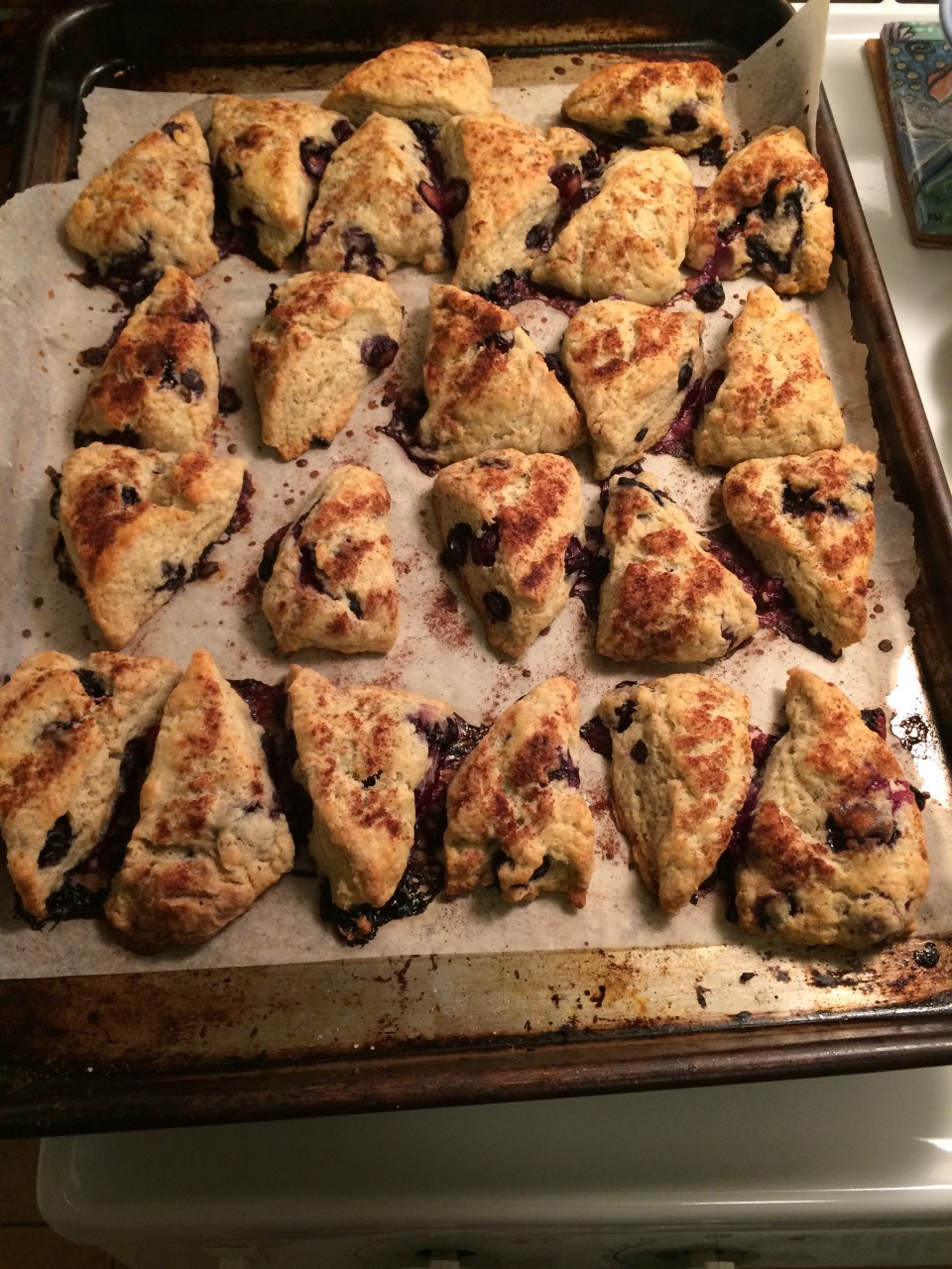 Blueberry Cardamom Scones