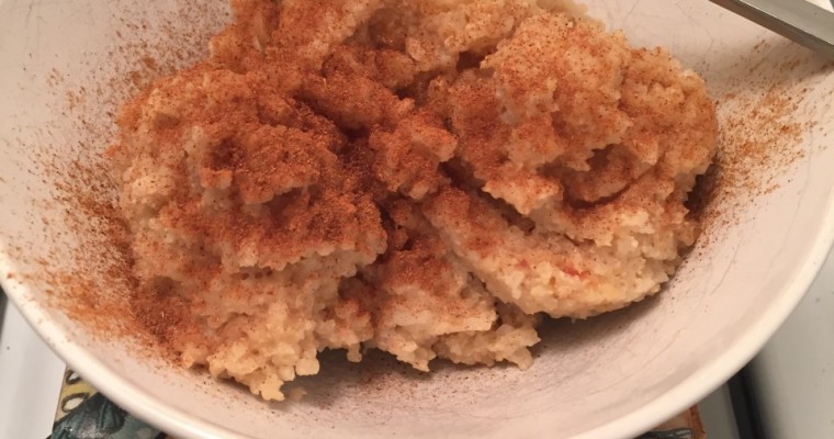 Leftover Basmati Coconut Rice Pudding in the Slow Cooker