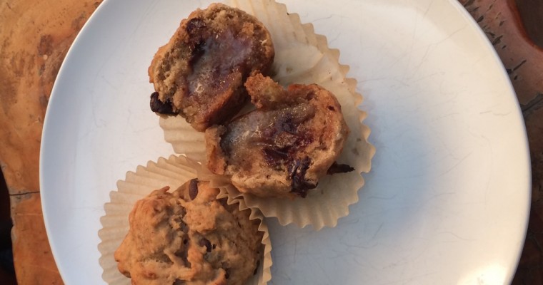 Vegan, Gluten Free Banana Chocolate Chip Muffins