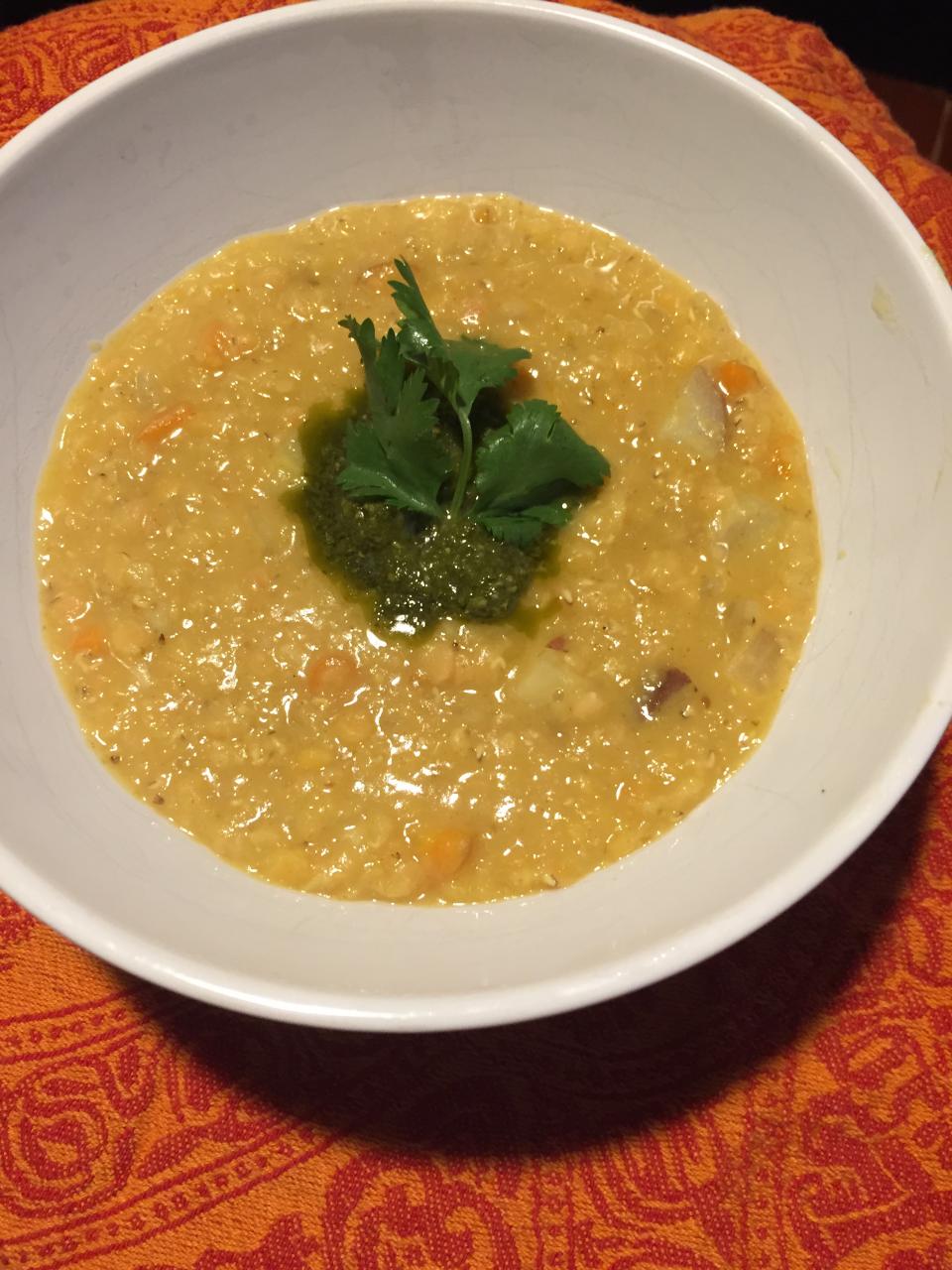 Red Lentil Soup with Lemon