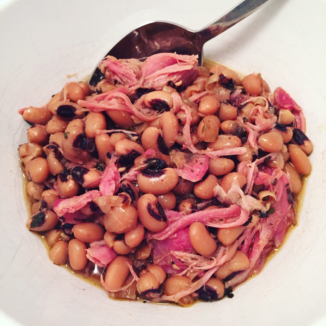 Crock Pot Black Eyed Peas with Smoked Ham Hocks