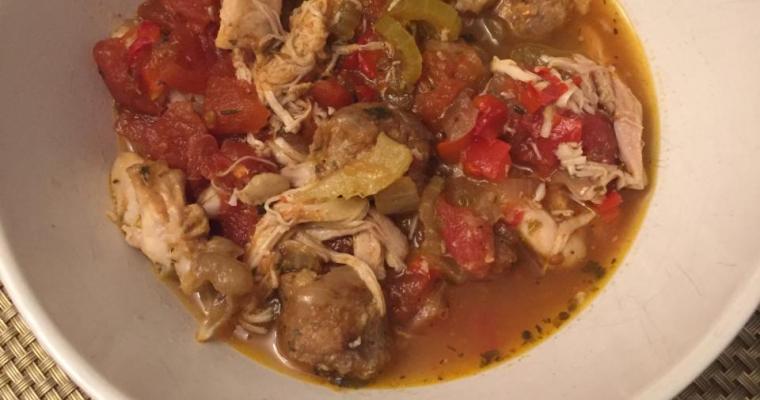 Slow Cooker Jambalaya (No Shrimp)