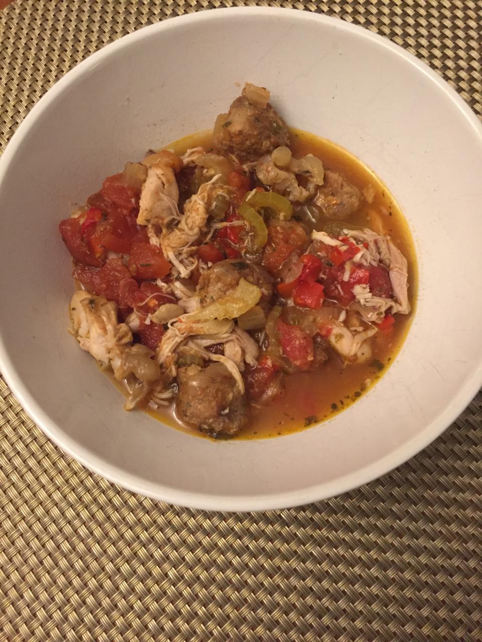 Slow Cooker Jambalaya (No Shrimp)