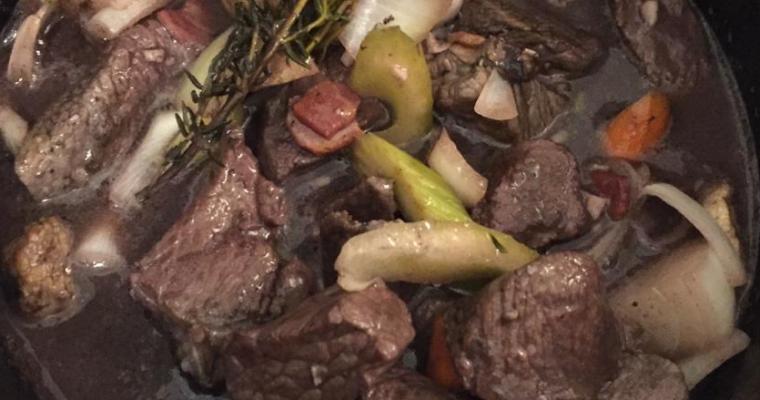 Beef Bourguignon in the Slow Cooker