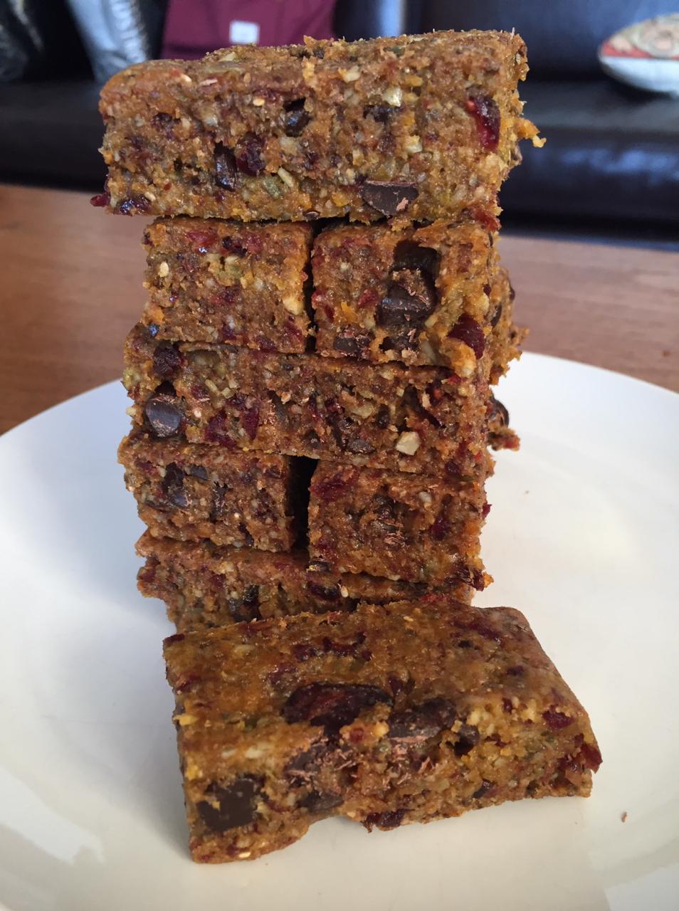 Apricot Cranberry Energy Bars – No Bake