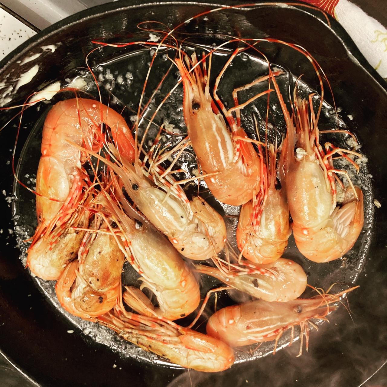 Scary Delicious Spot Prawn Stock