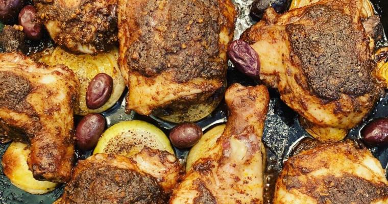 Ras el Hanout Baked Moroccan Chicken