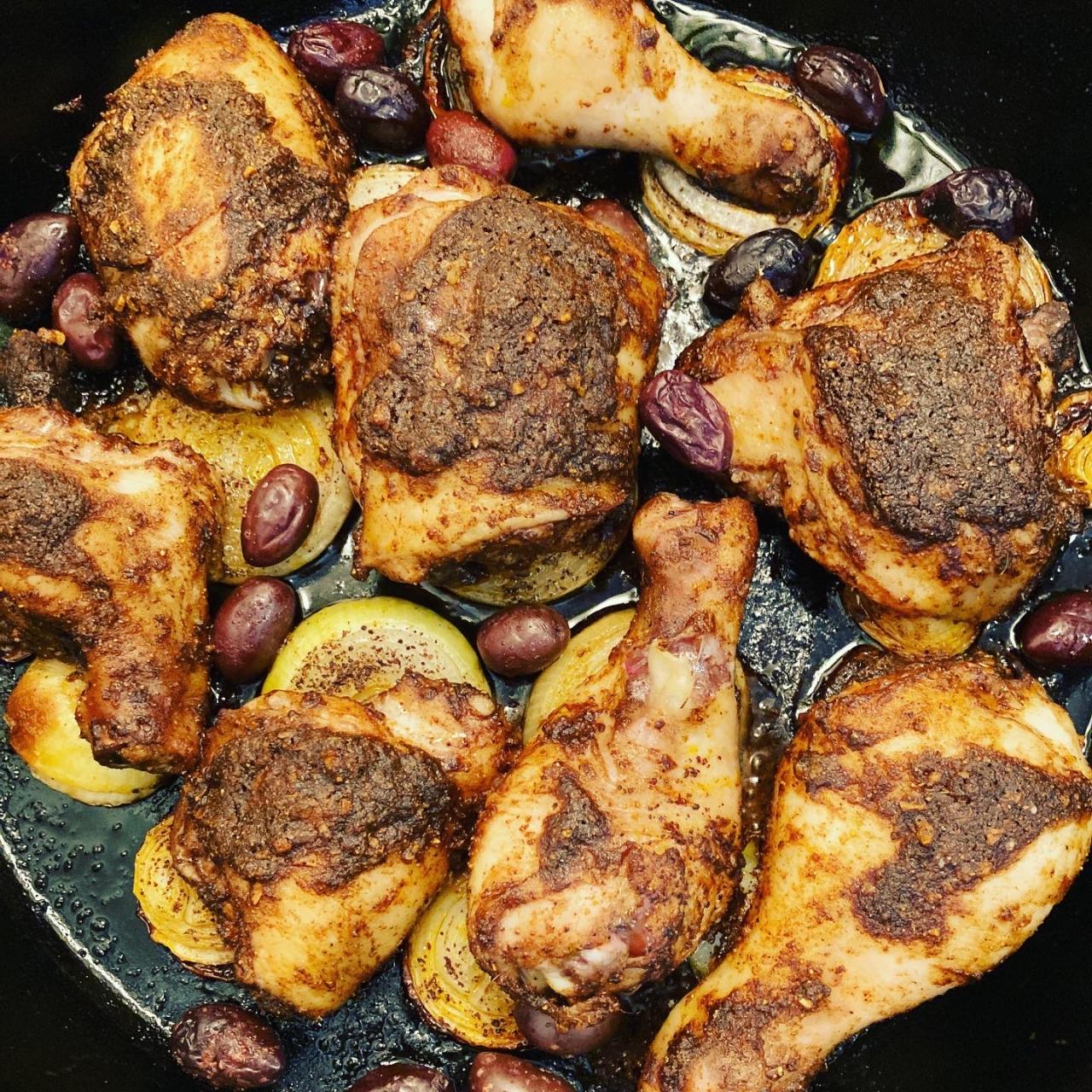 Ras el Hanout Baked Moroccan Chicken