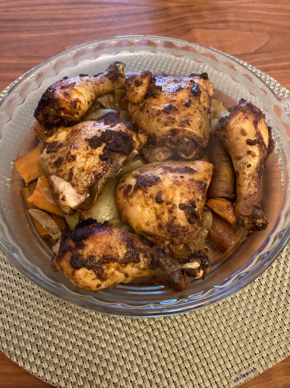 Roast Harissa Chicken in the Slow Cooker