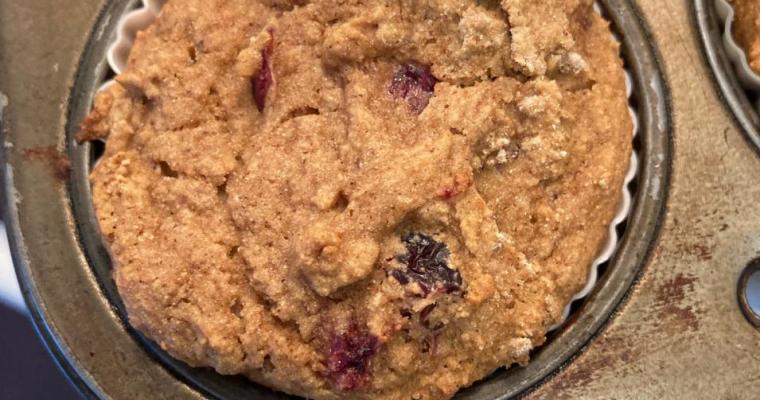 Cranberry Orange Muffins (Vegan and Gluten-free)