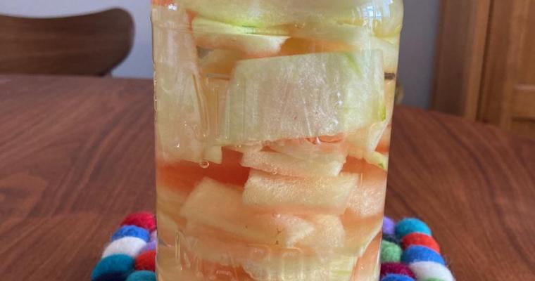 Watermelon rind pickles