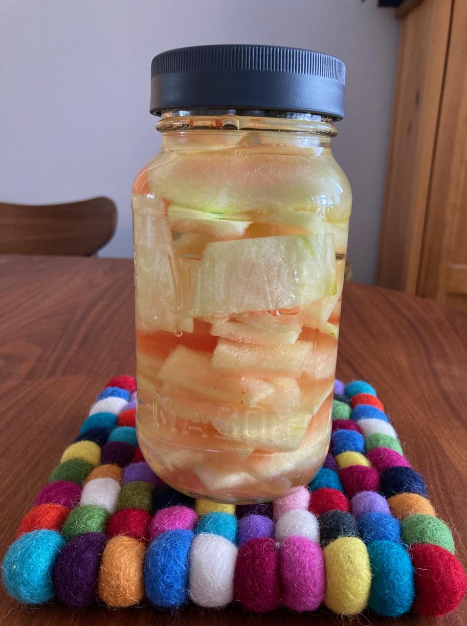 Watermelon rind pickles