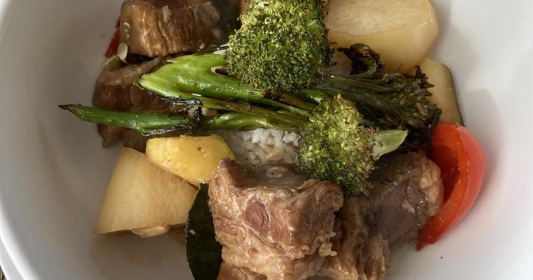 Chinese Braised Brisket with Daikon in the Slow Cooker