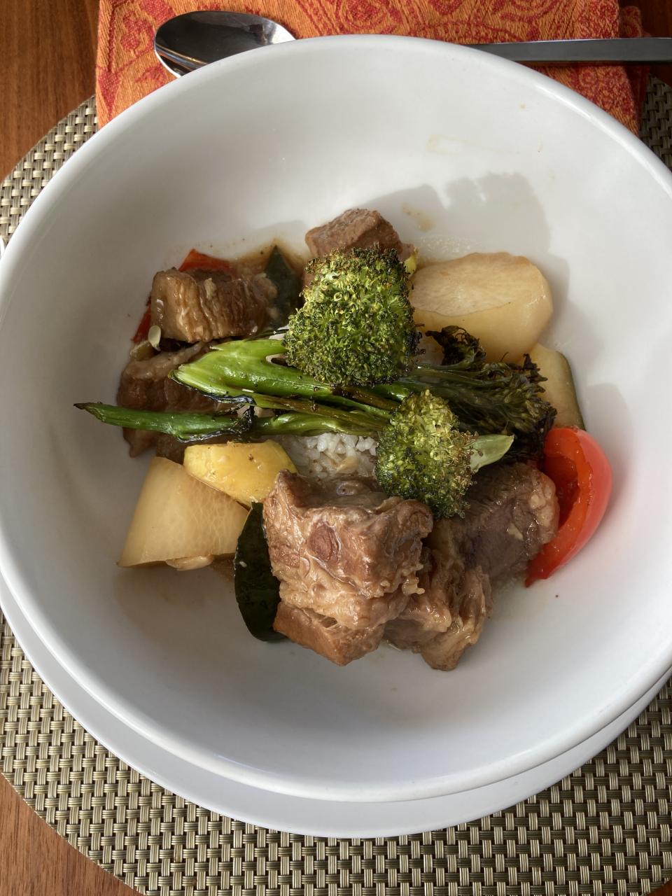 Chinese Braised Brisket with Daikon in the Slow Cooker