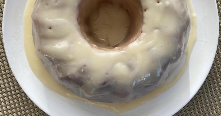 Lemon Yogurt Cake and Cream Cheese Drizzle