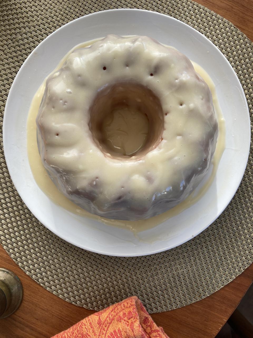 Lemon Yogurt Cake and Cream Cheese Drizzle
