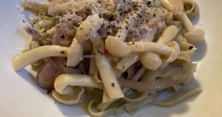Miso Pasta with Mushrooms